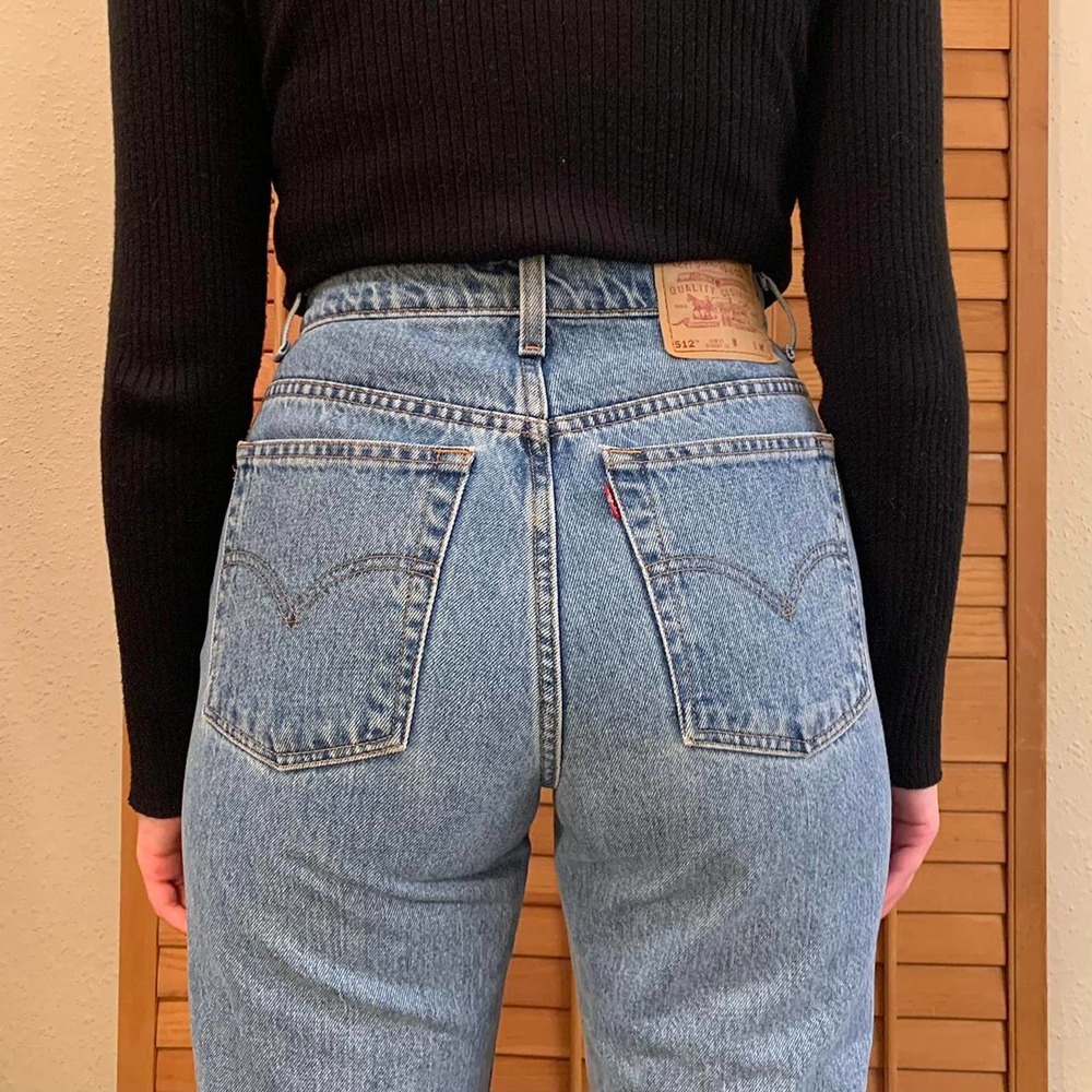 Vintage 90s Levi's 512 High Waisted Jeans 28"